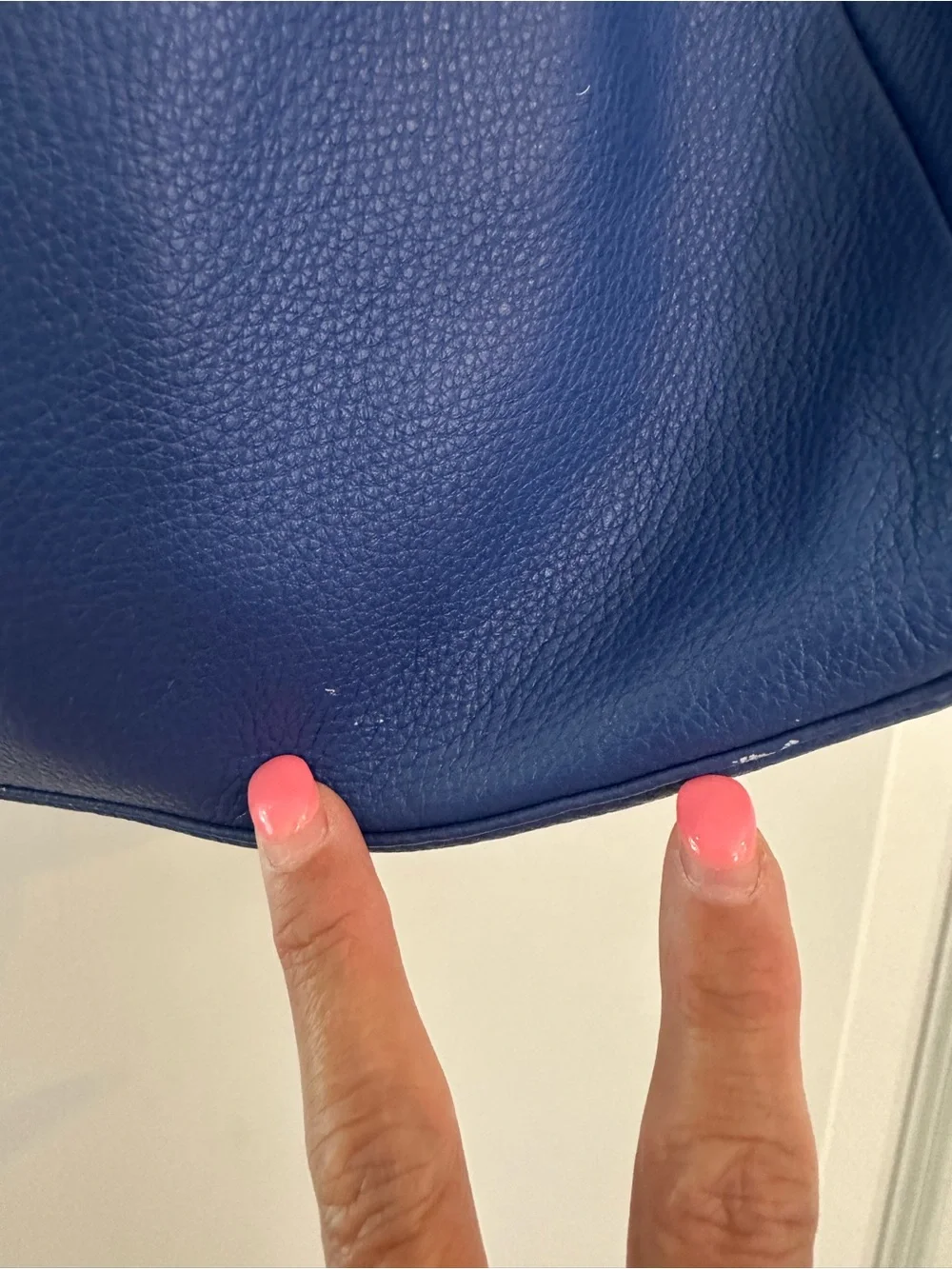 Furla Blue‎ Leather Handbag w/Shoulder Strap